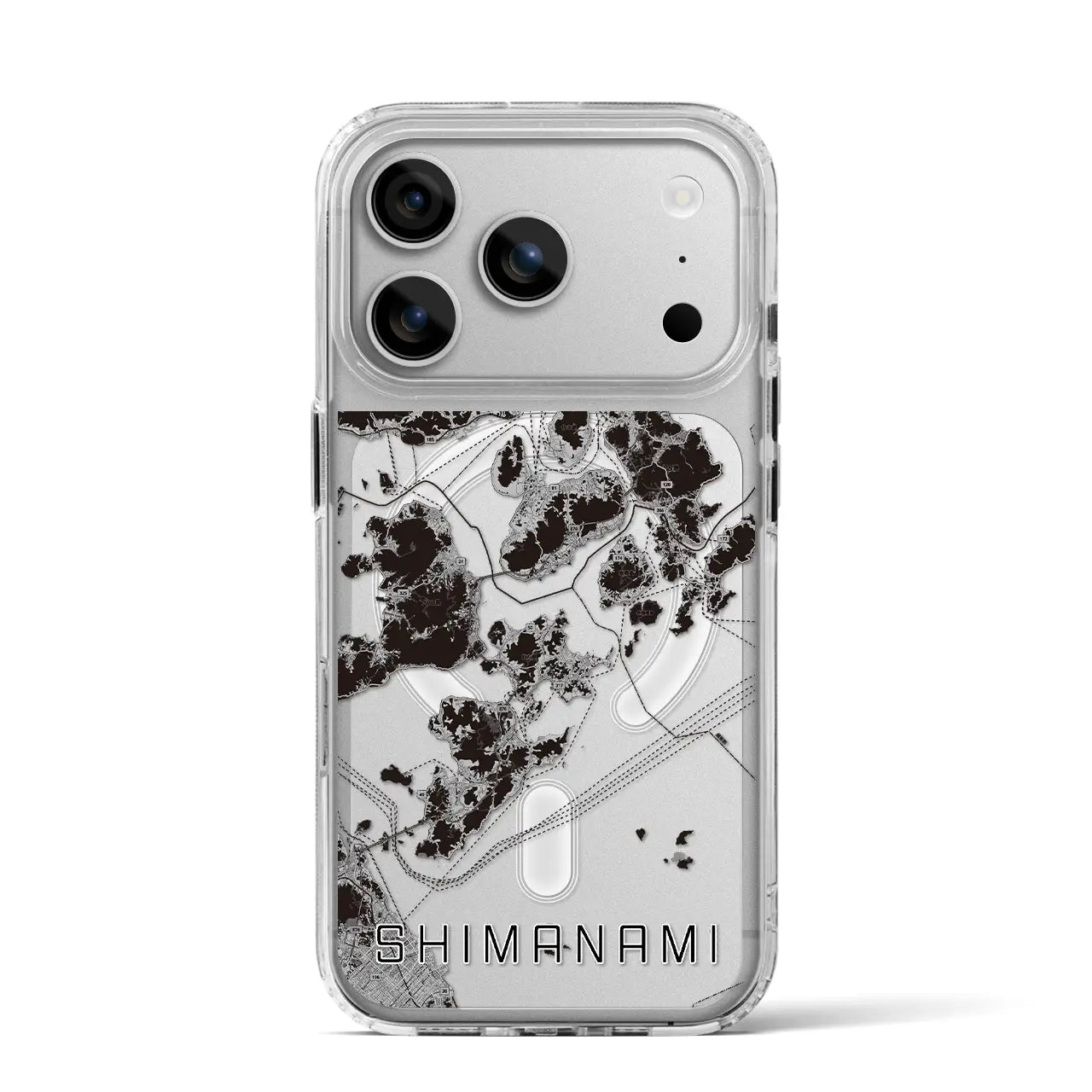 【しまなみ2(広島県)】地図柄iPhoneケース(MagSafeタイプ)