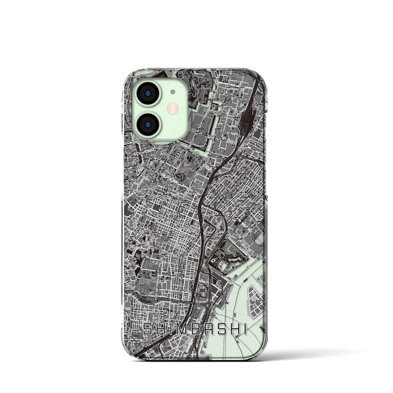 【新橋(東京都)】地図柄iPhoneケース(クリアタイプ)