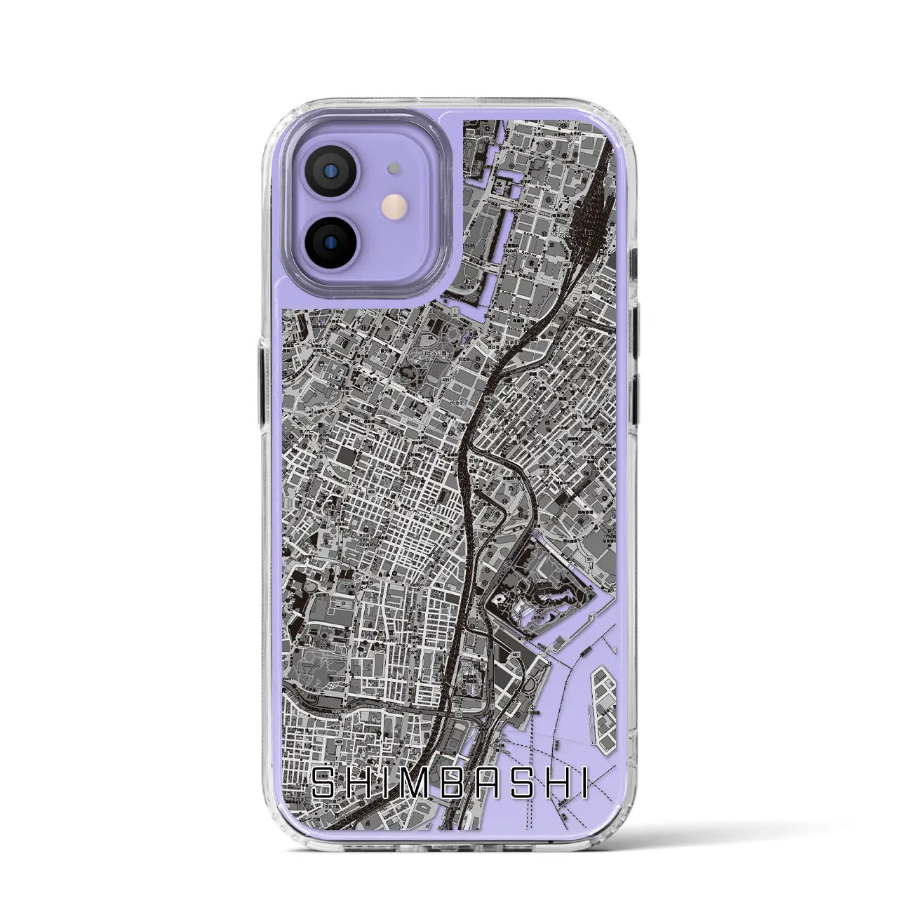 【新橋(東京都)】地図柄iPhoneケース(MagSafeタイプ)