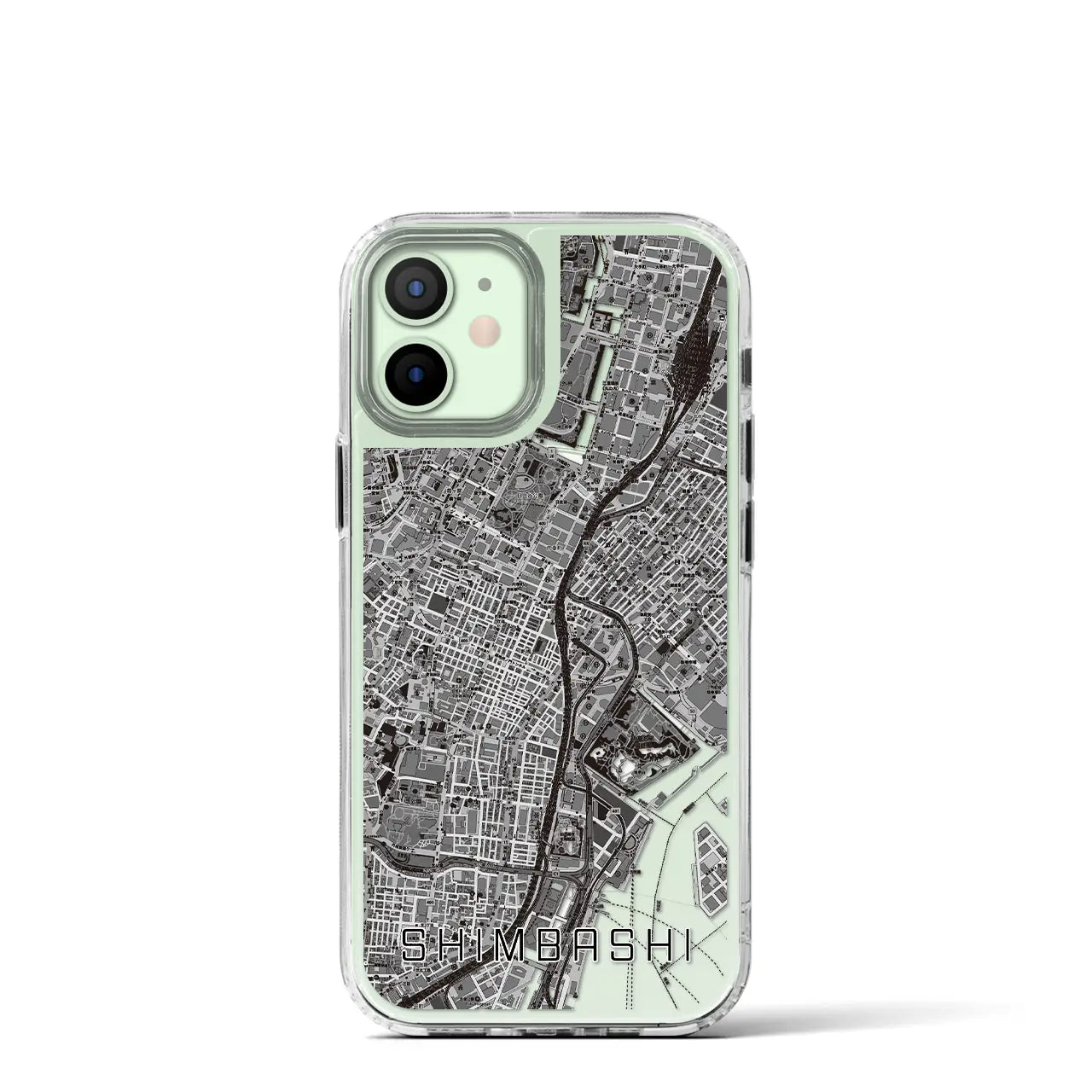 【新橋(東京都)】地図柄iPhoneケース(MagSafeタイプ)