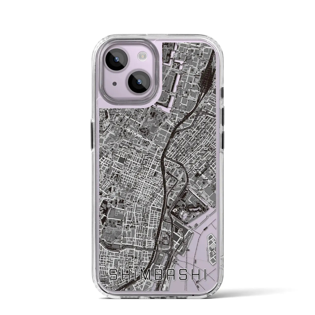 【新橋(東京都)】地図柄iPhoneケース(MagSafeタイプ)