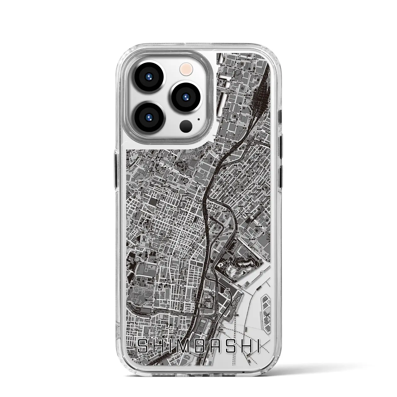 【新橋(東京都)】地図柄iPhoneケース(MagSafeタイプ)