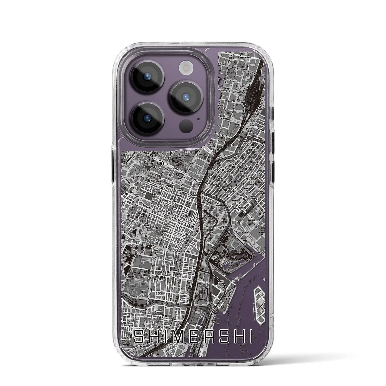 【新橋(東京都)】地図柄iPhoneケース(MagSafeタイプ)