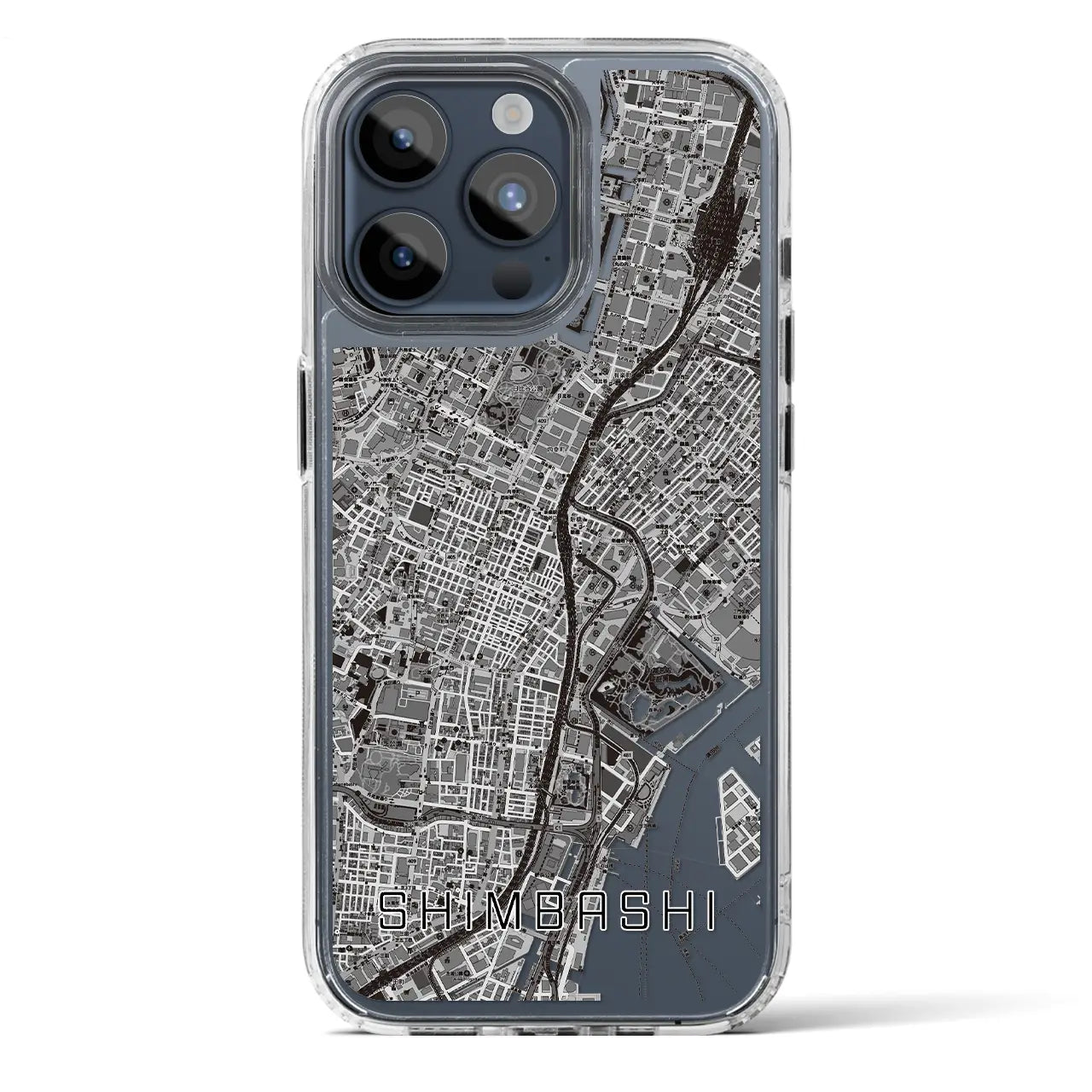 【新橋(東京都)】地図柄iPhoneケース(MagSafeタイプ)