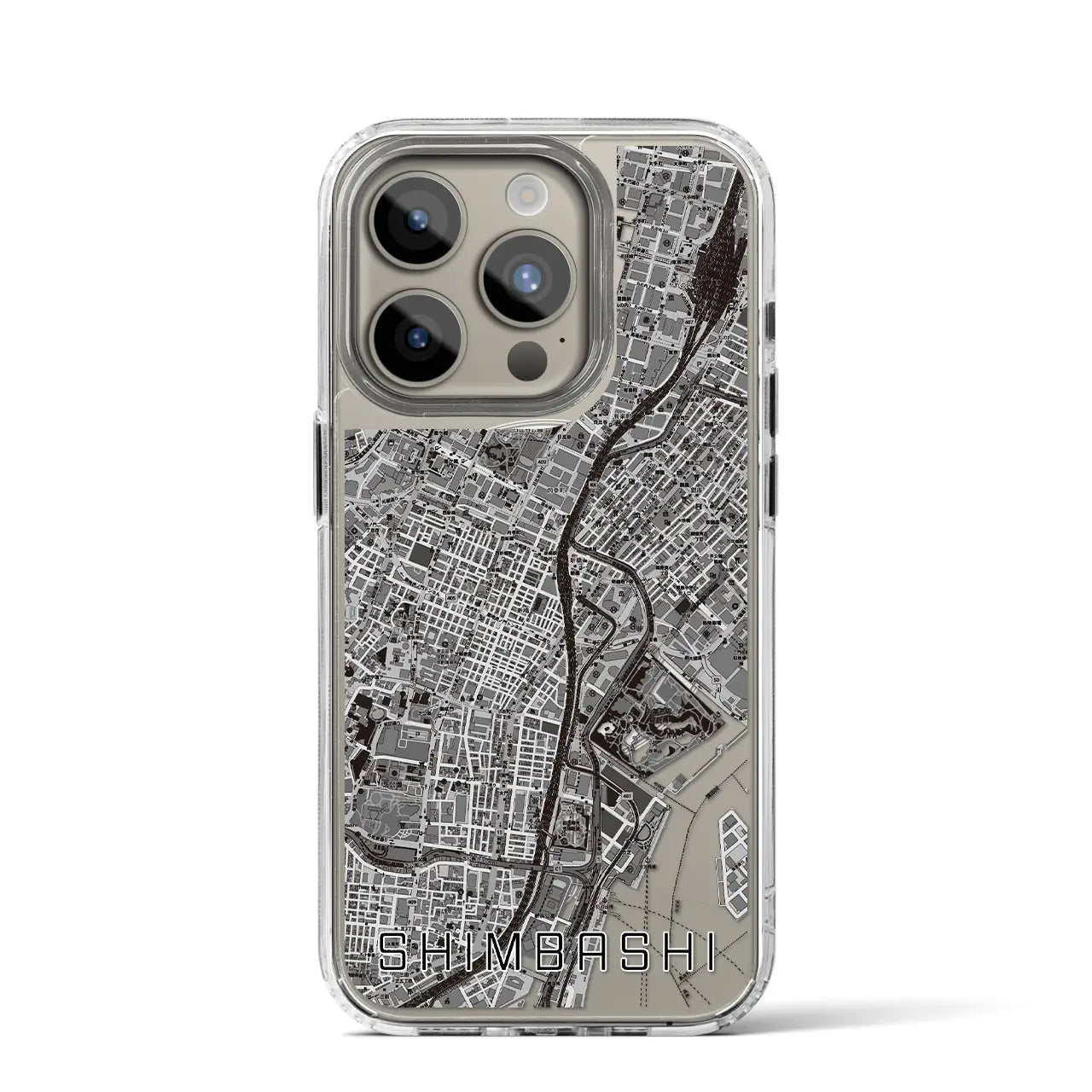 【新橋(東京都)】地図柄iPhoneケース(MagSafeタイプ)