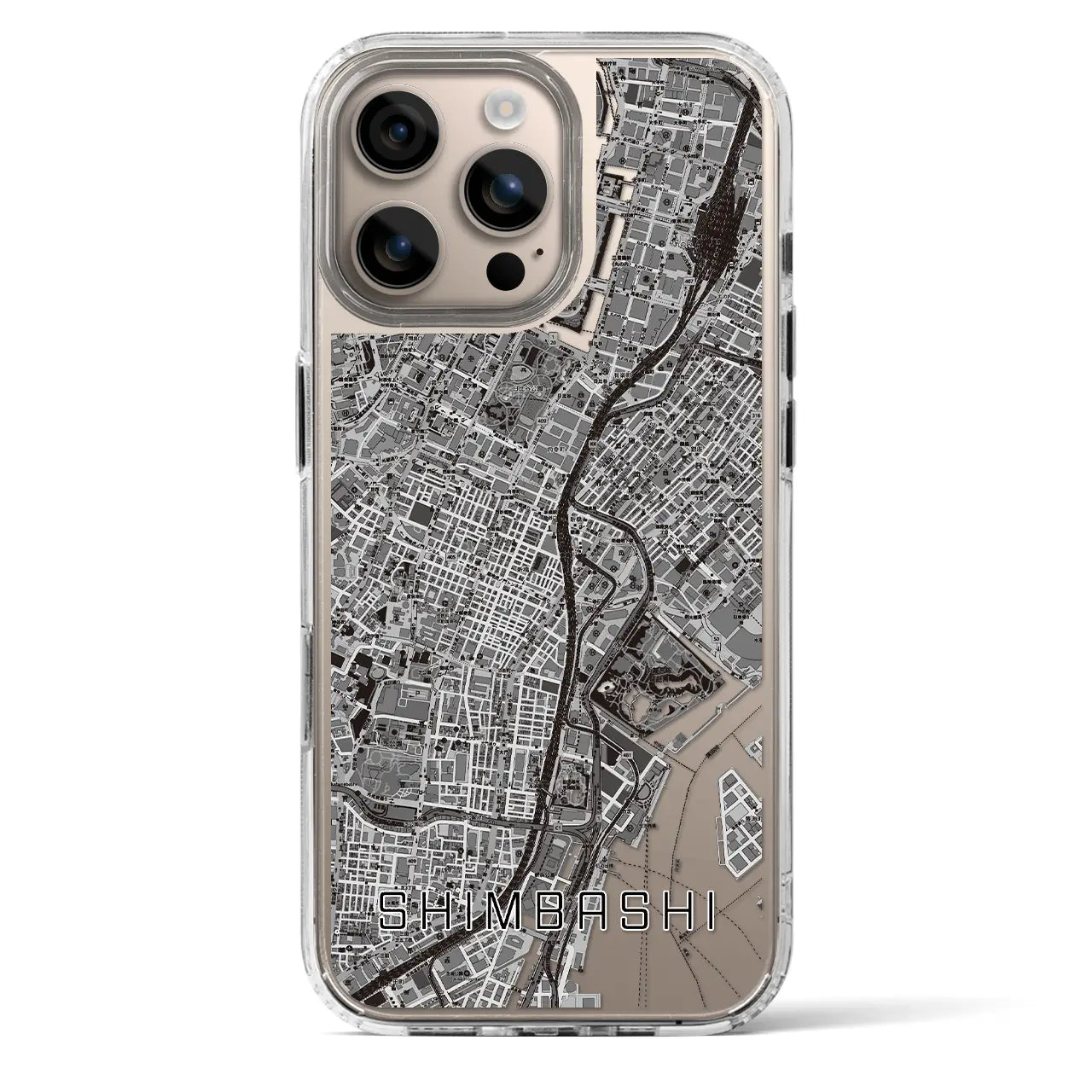 【新橋(東京都)】地図柄iPhoneケース(MagSafeタイプ)