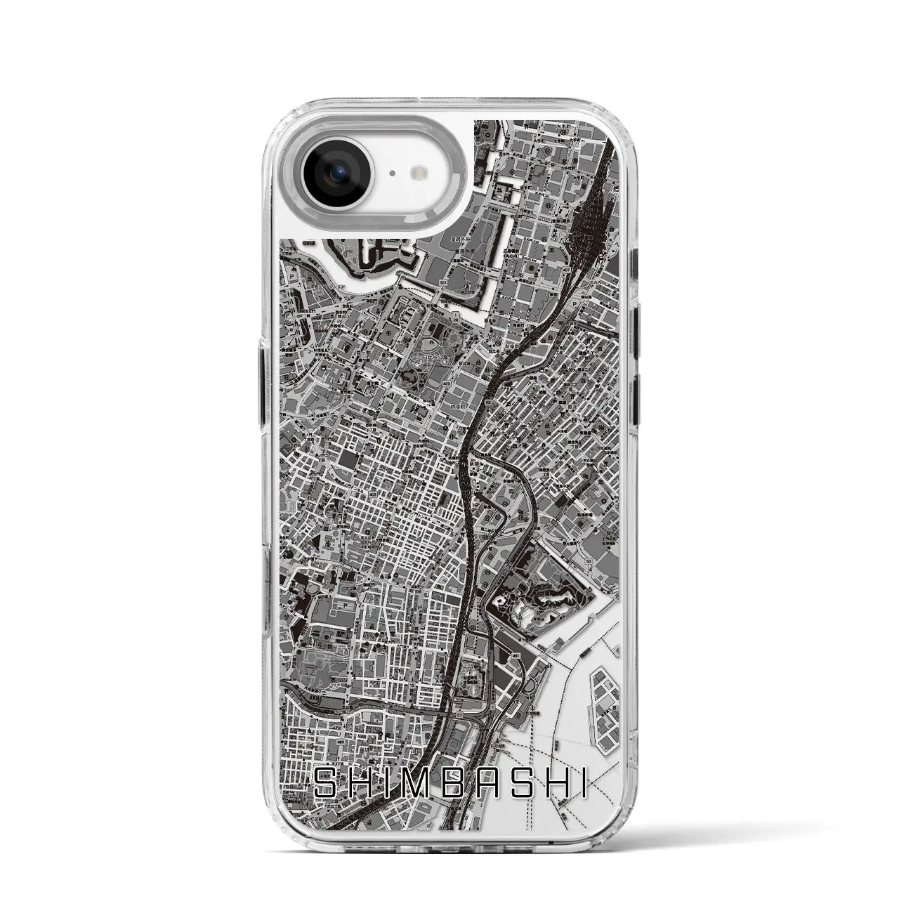 【新橋(東京都)】地図柄iPhoneケース(MagSafeタイプ)