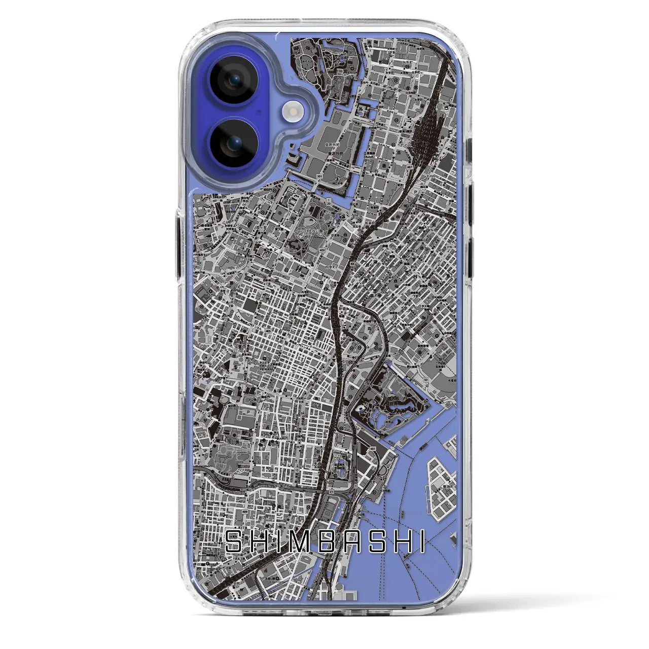 【新橋(東京都)】地図柄iPhoneケース(MagSafeタイプ)
