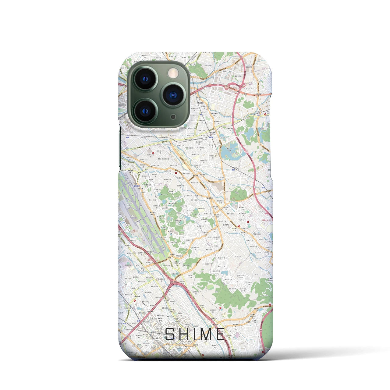【志免(福岡県)】地図柄iPhoneケース(バックカバータイプ)