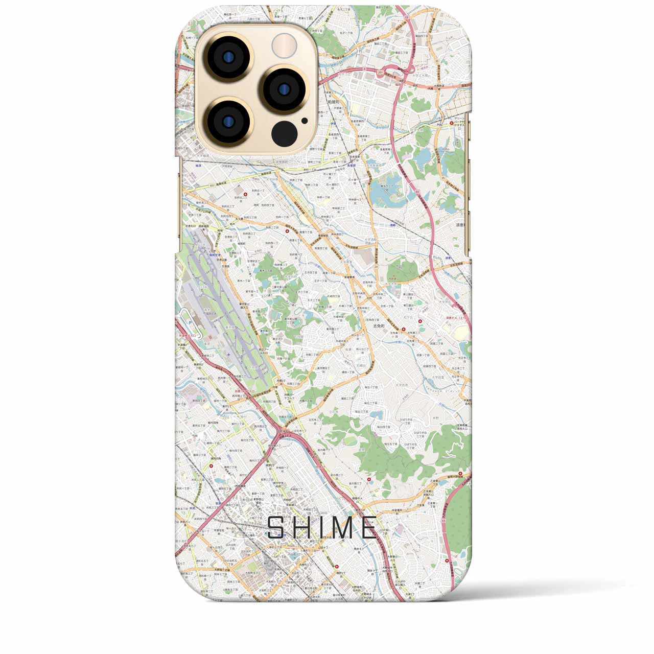 【志免(福岡県)】地図柄iPhoneケース(バックカバータイプ)