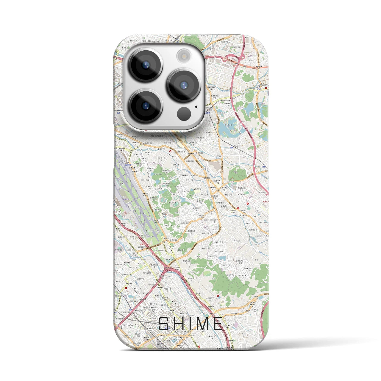 【志免(福岡県)】地図柄iPhoneケース(バックカバータイプ)