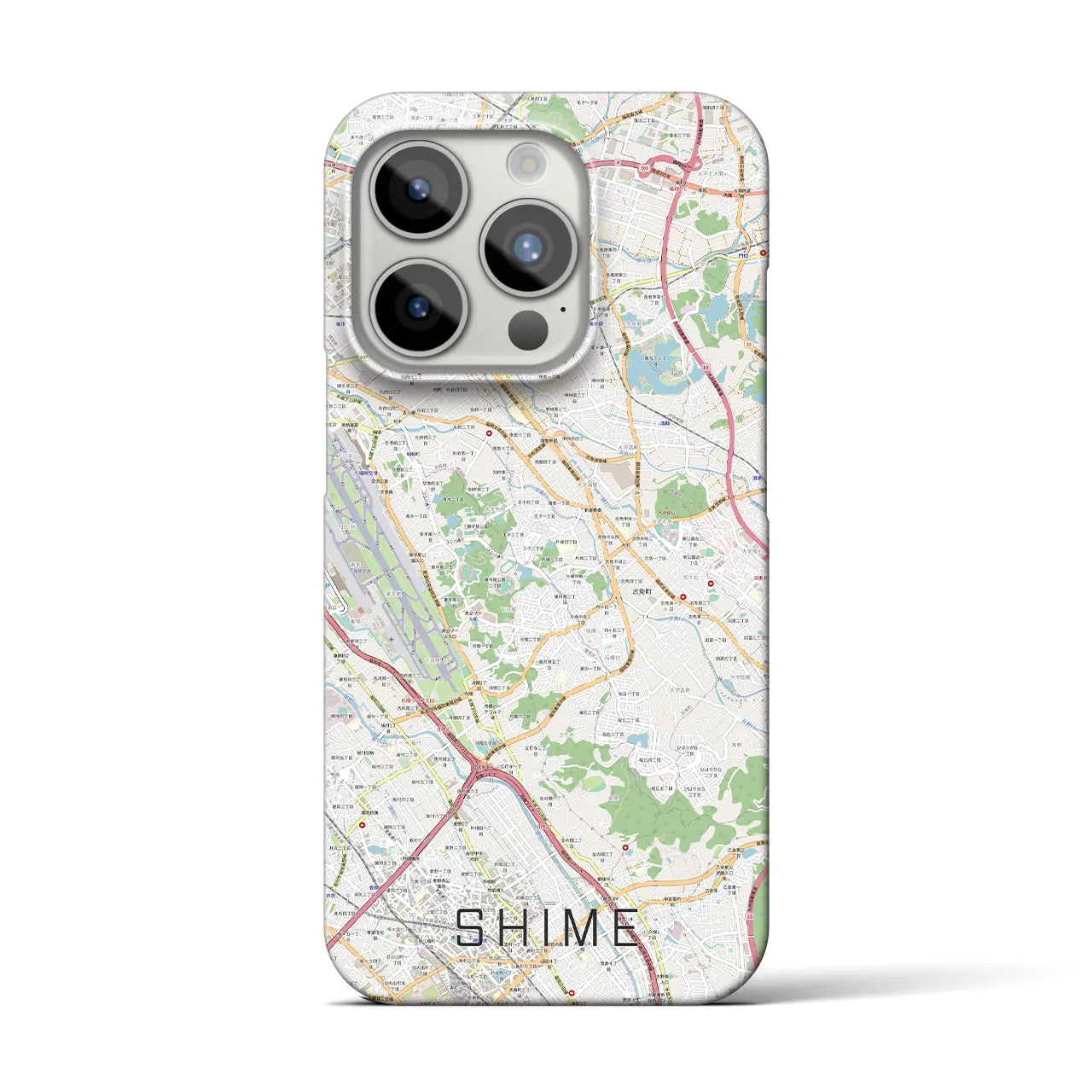 【志免(福岡県)】地図柄iPhoneケース(バックカバータイプ)