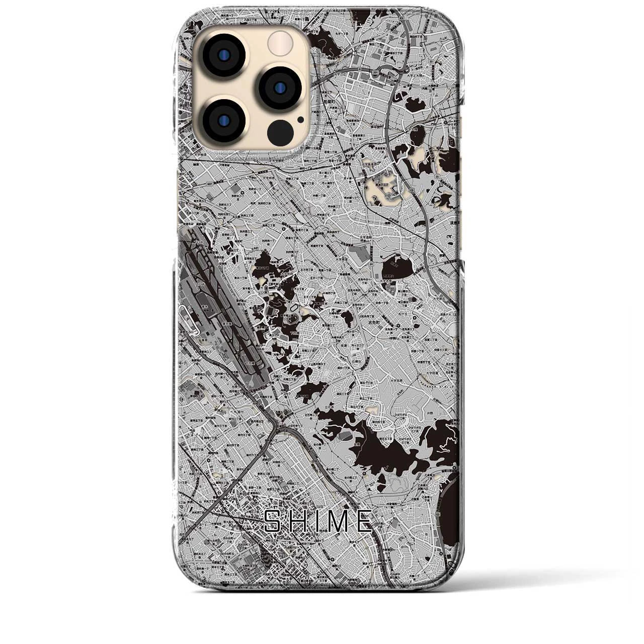 【志免(福岡県)】地図柄iPhoneケース(クリアタイプ)