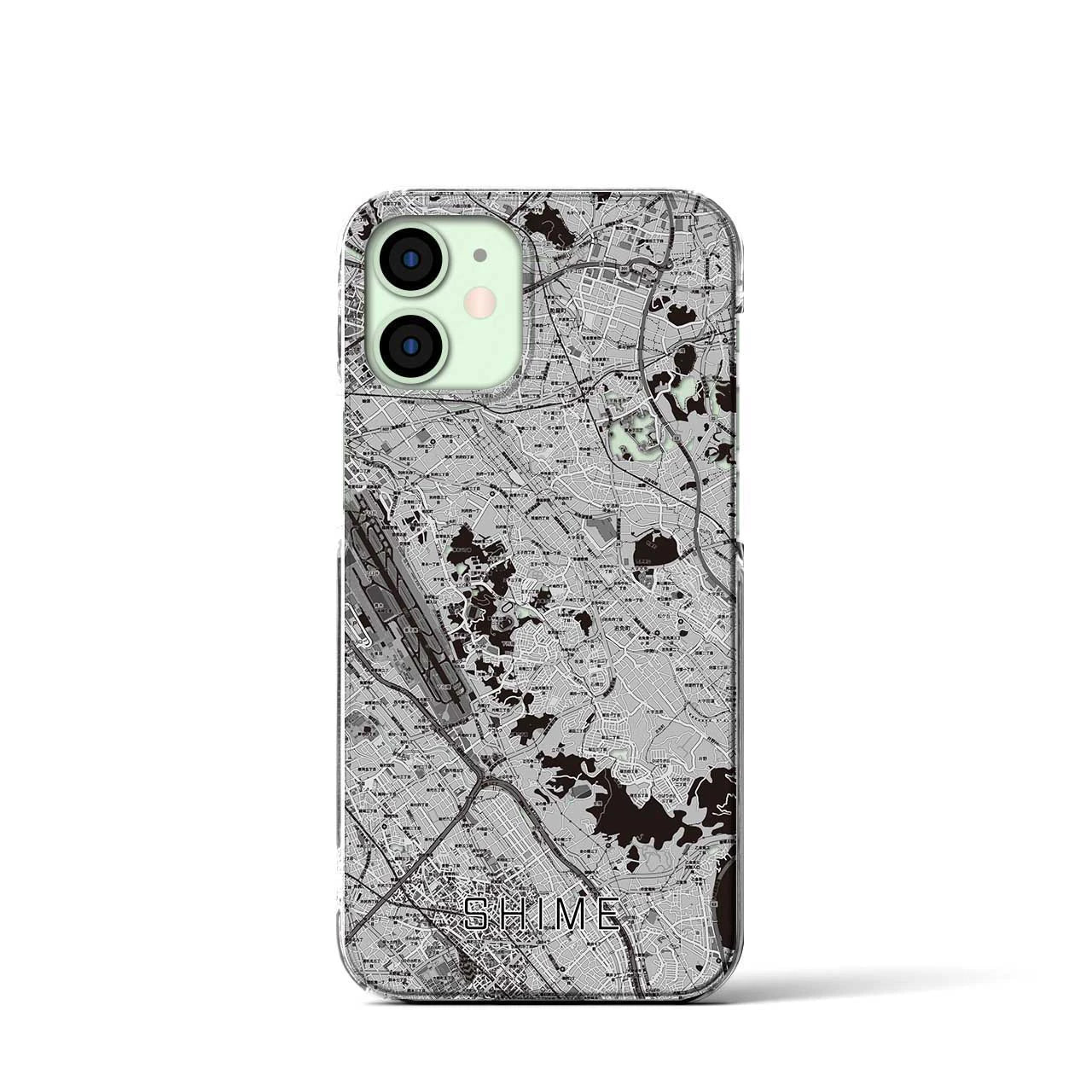 【志免(福岡県)】地図柄iPhoneケース(クリアタイプ)