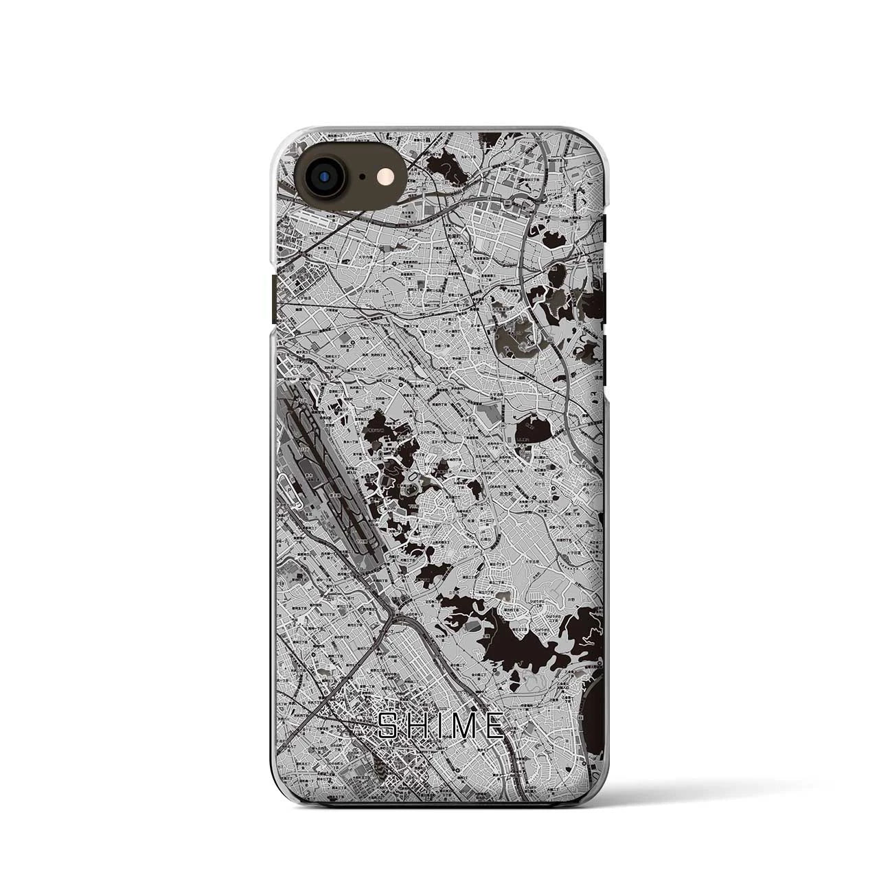 【志免(福岡県)】地図柄iPhoneケース(クリアタイプ)