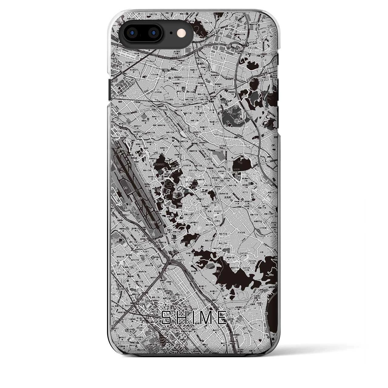 【志免(福岡県)】地図柄iPhoneケース(クリアタイプ)