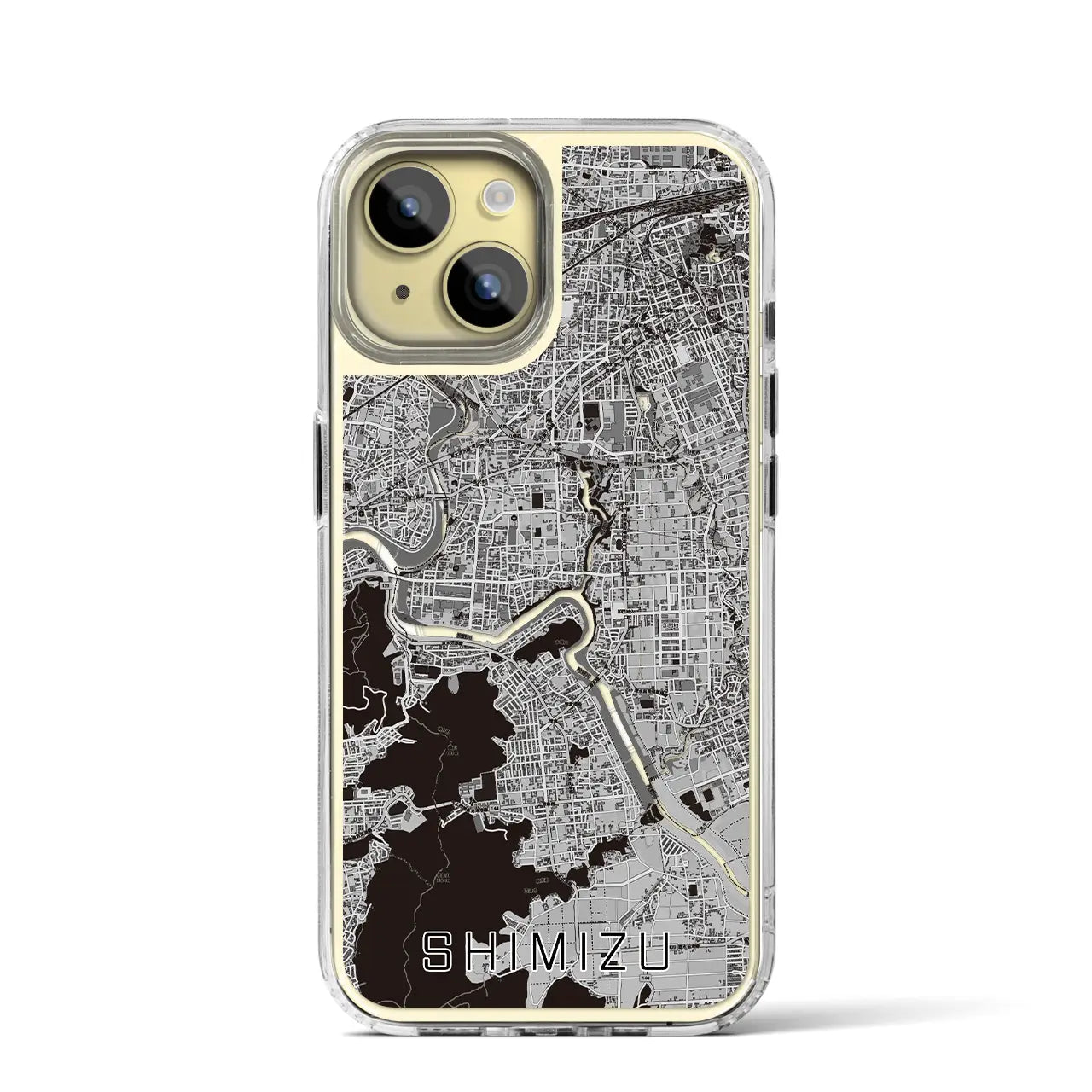 【清水(静岡県清水町)】地図柄iPhoneケース(MagSafeタイプ)