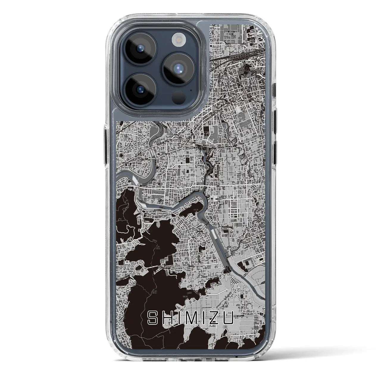 【清水(静岡県清水町)】地図柄iPhoneケース(MagSafeタイプ)
