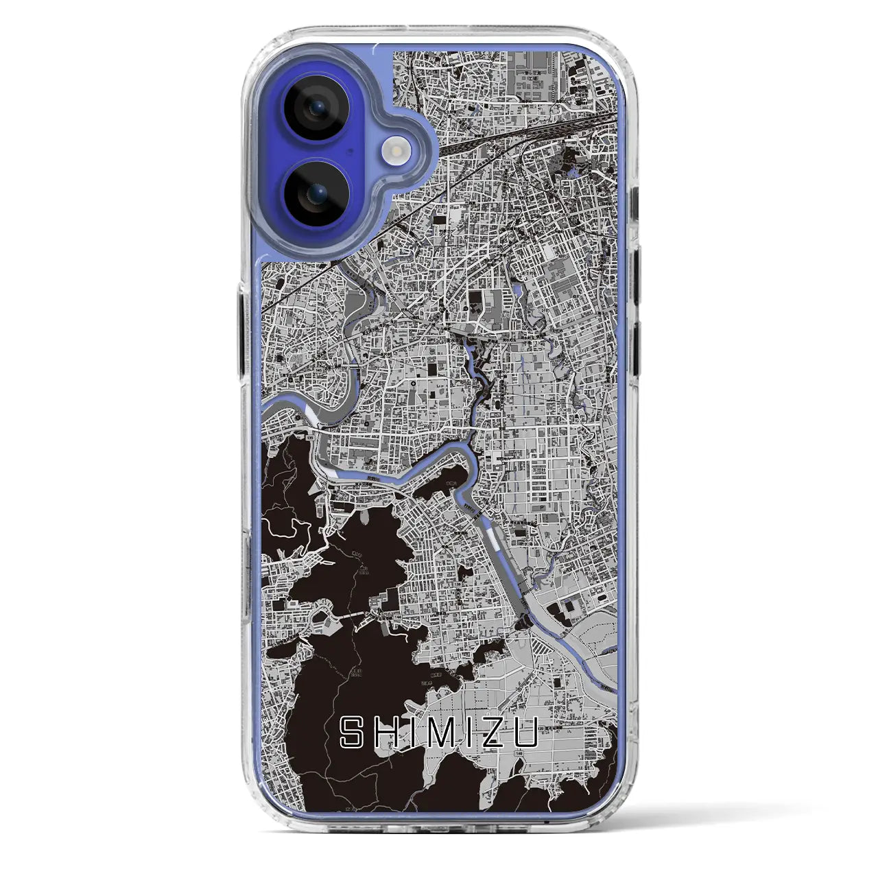 【清水(静岡県清水町)】地図柄iPhoneケース(MagSafeタイプ)