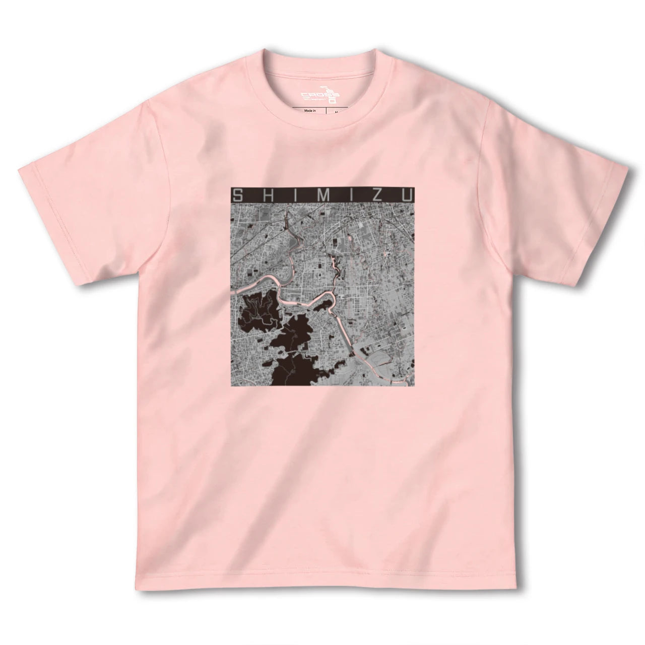 【清水(静岡県清水町)(静岡県)】地図柄ヘビーウェイトTシャツ