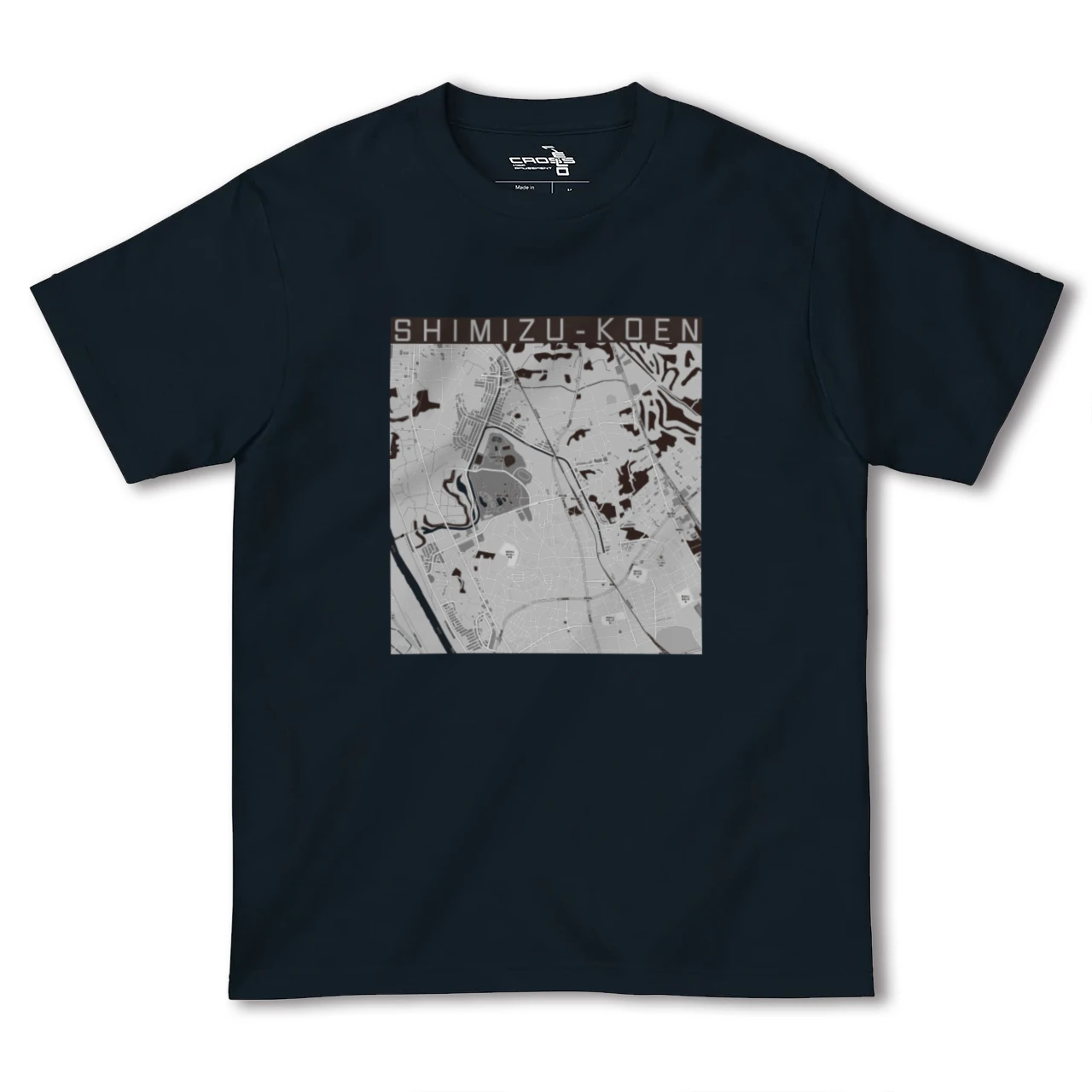 【清水公園(千葉県)】地図柄ヘビーウェイトTシャツ