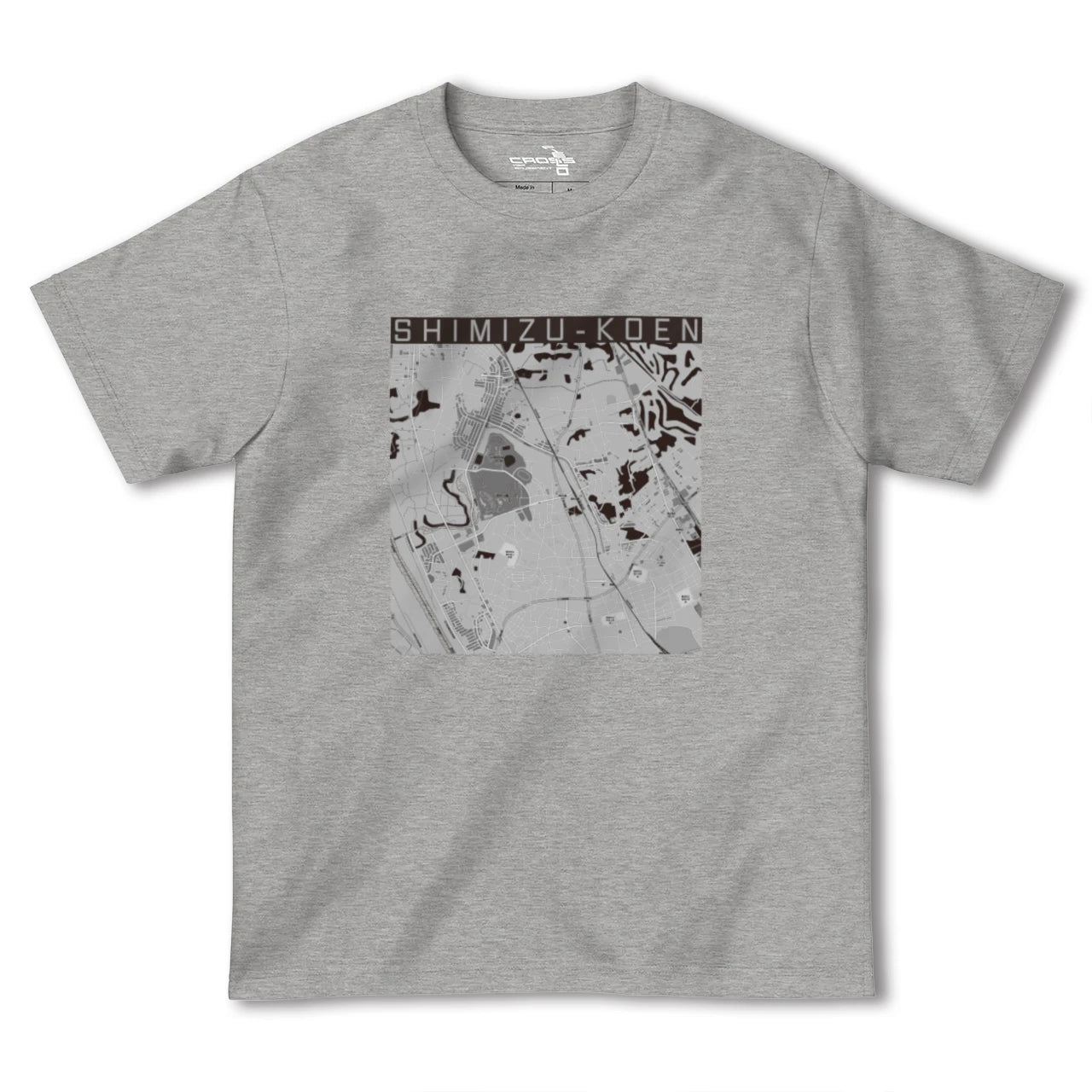 【清水公園(千葉県)】地図柄ヘビーウェイトTシャツ