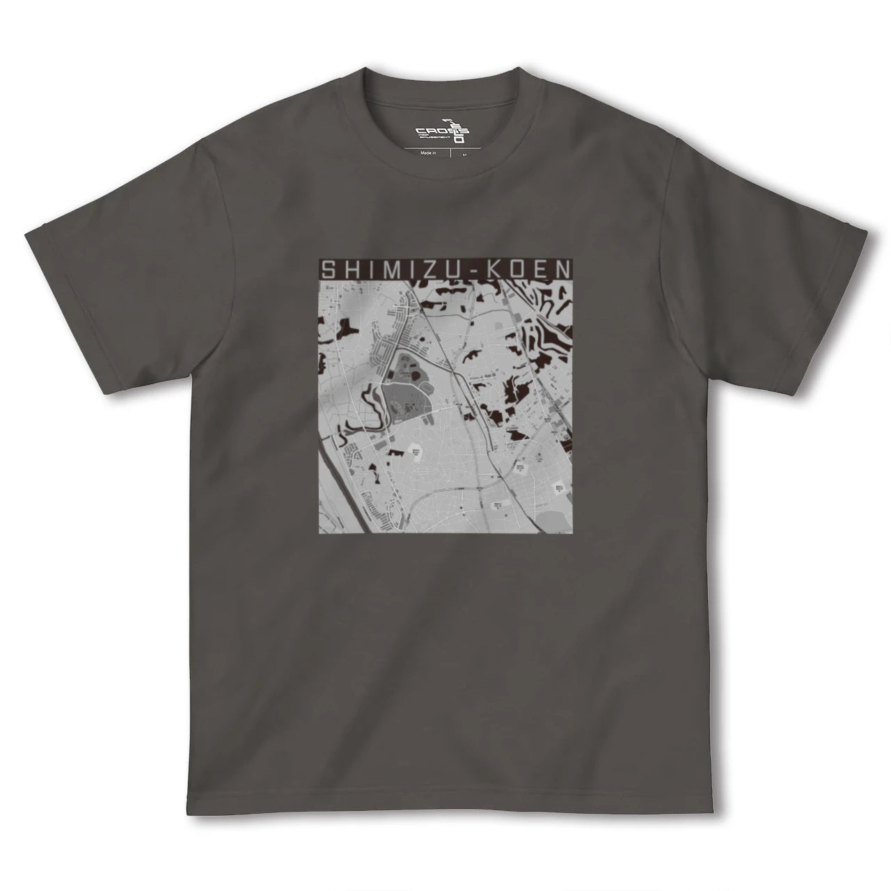 【清水公園(千葉県)】地図柄ヘビーウェイトTシャツ