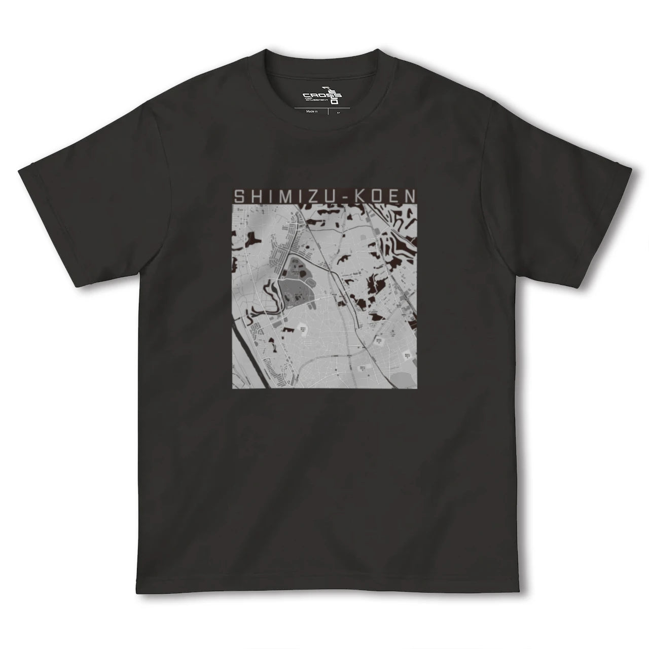 【清水公園(千葉県)】地図柄ヘビーウェイトTシャツ