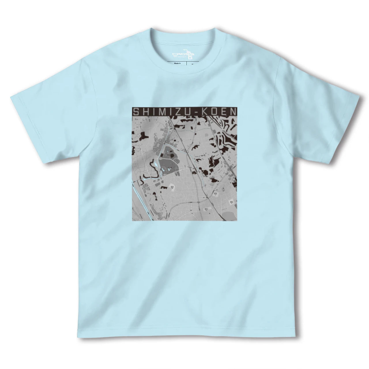 【清水公園(千葉県)】地図柄ヘビーウェイトTシャツ
