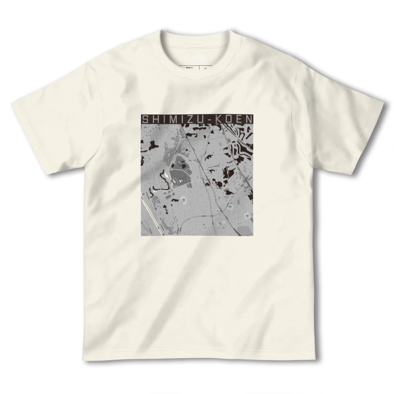 【清水公園(千葉県)】地図柄ヘビーウェイトTシャツ