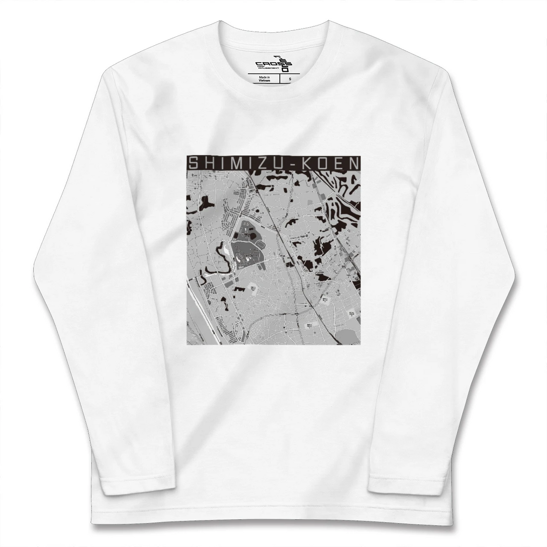 【清水公園(千葉県)】地図柄ロングスリーブTシャツ