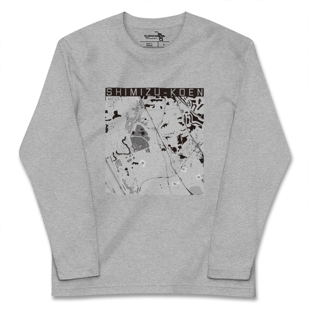 【清水公園(千葉県)】地図柄ロングスリーブTシャツ
