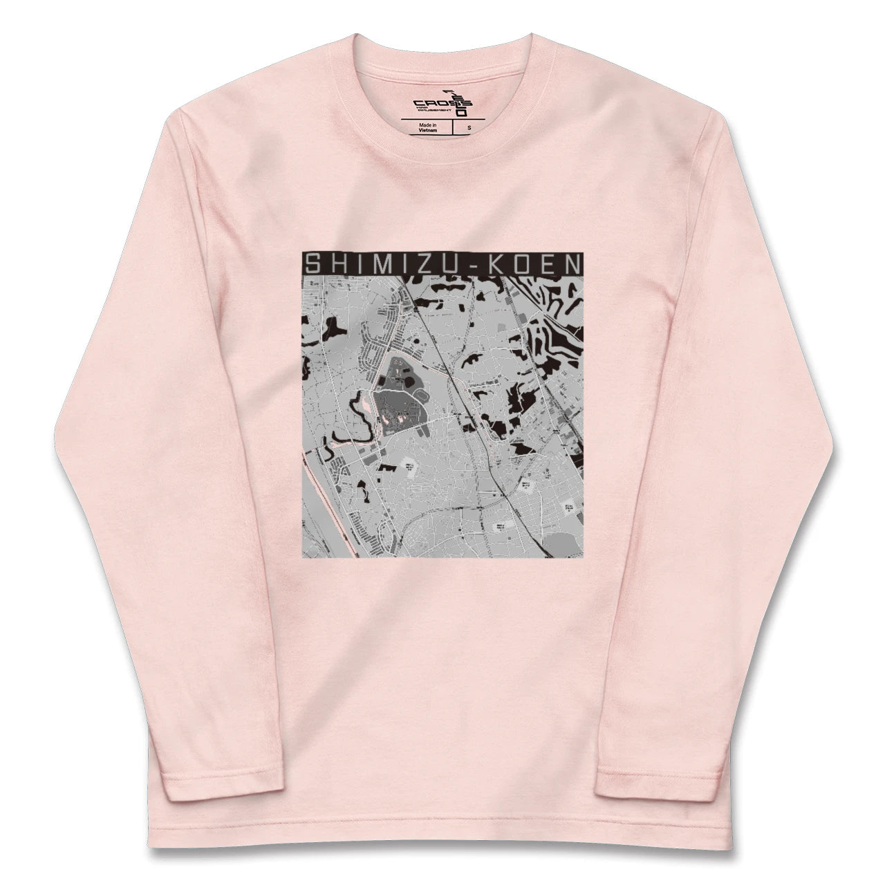 【清水公園(千葉県)】地図柄ロングスリーブTシャツ