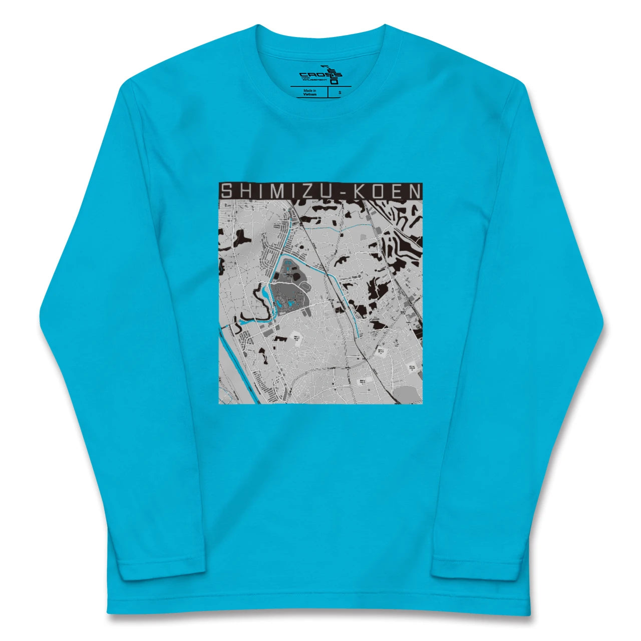 【清水公園(千葉県)】地図柄ロングスリーブTシャツ