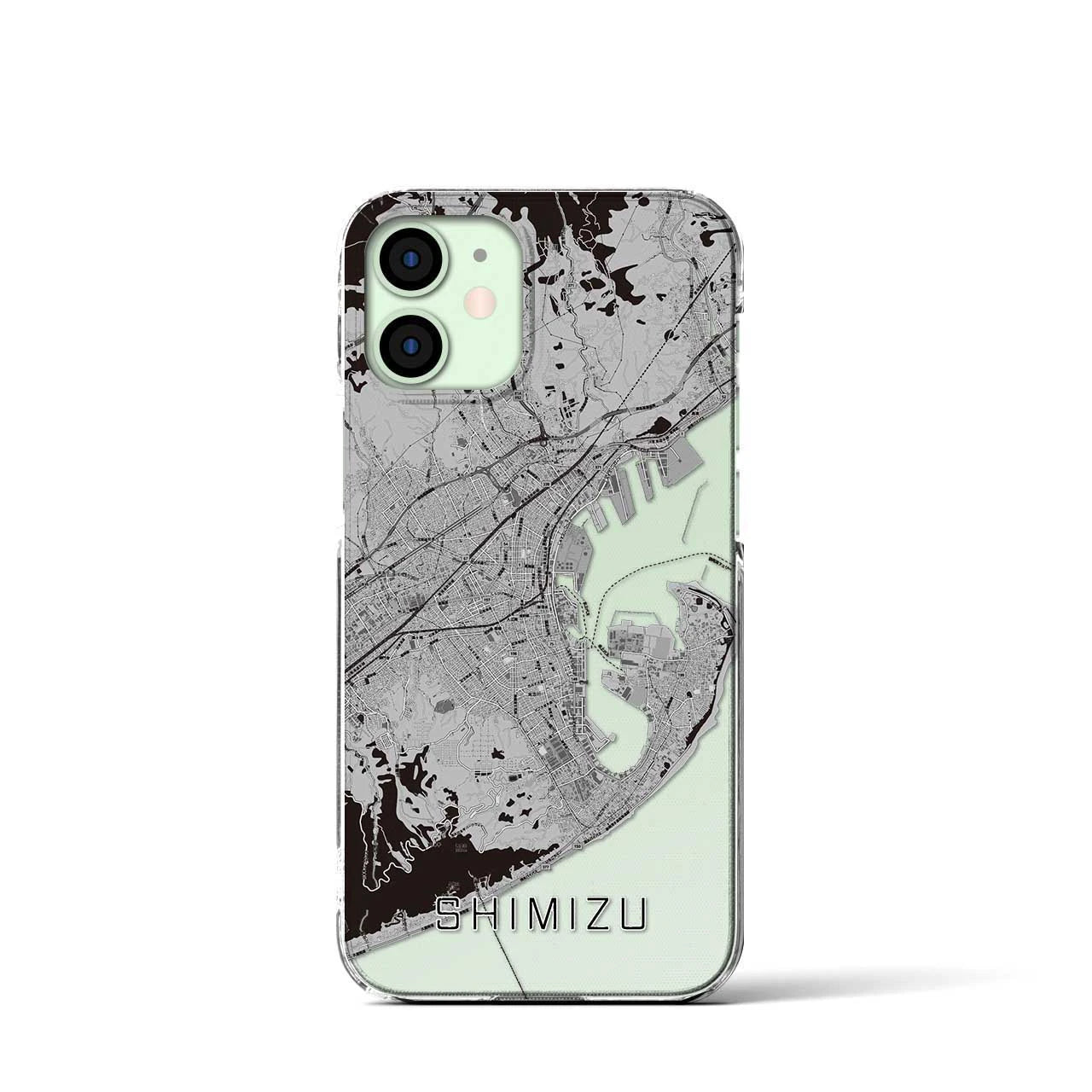 【清水(静岡県)】地図柄iPhoneケース(クリアタイプ)