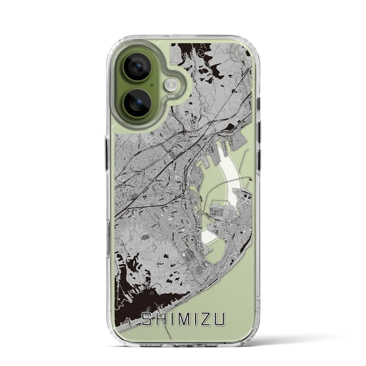 【清水(静岡県)】地図柄iPhoneケース(MagSafeタイプ)