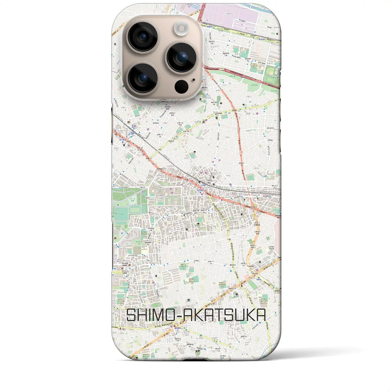 【下赤塚(東京都)】地図柄iPhoneケース(バックカバータイプ)