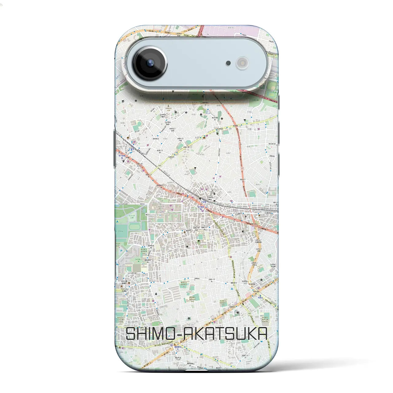 【下赤塚(東京都)】地図柄iPhoneケース(バックカバータイプ)