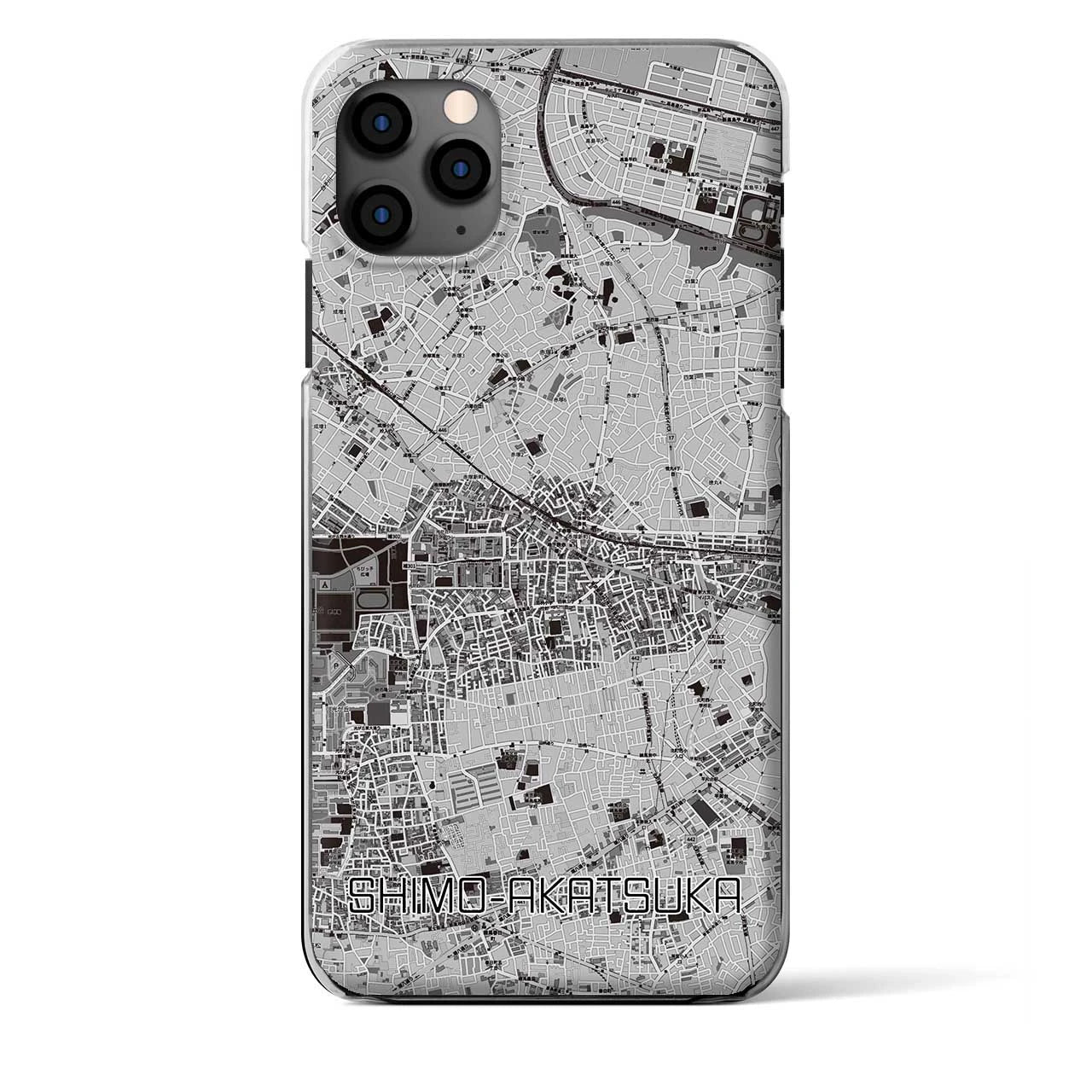 【下赤塚(東京都)】地図柄iPhoneケース(クリアタイプ)