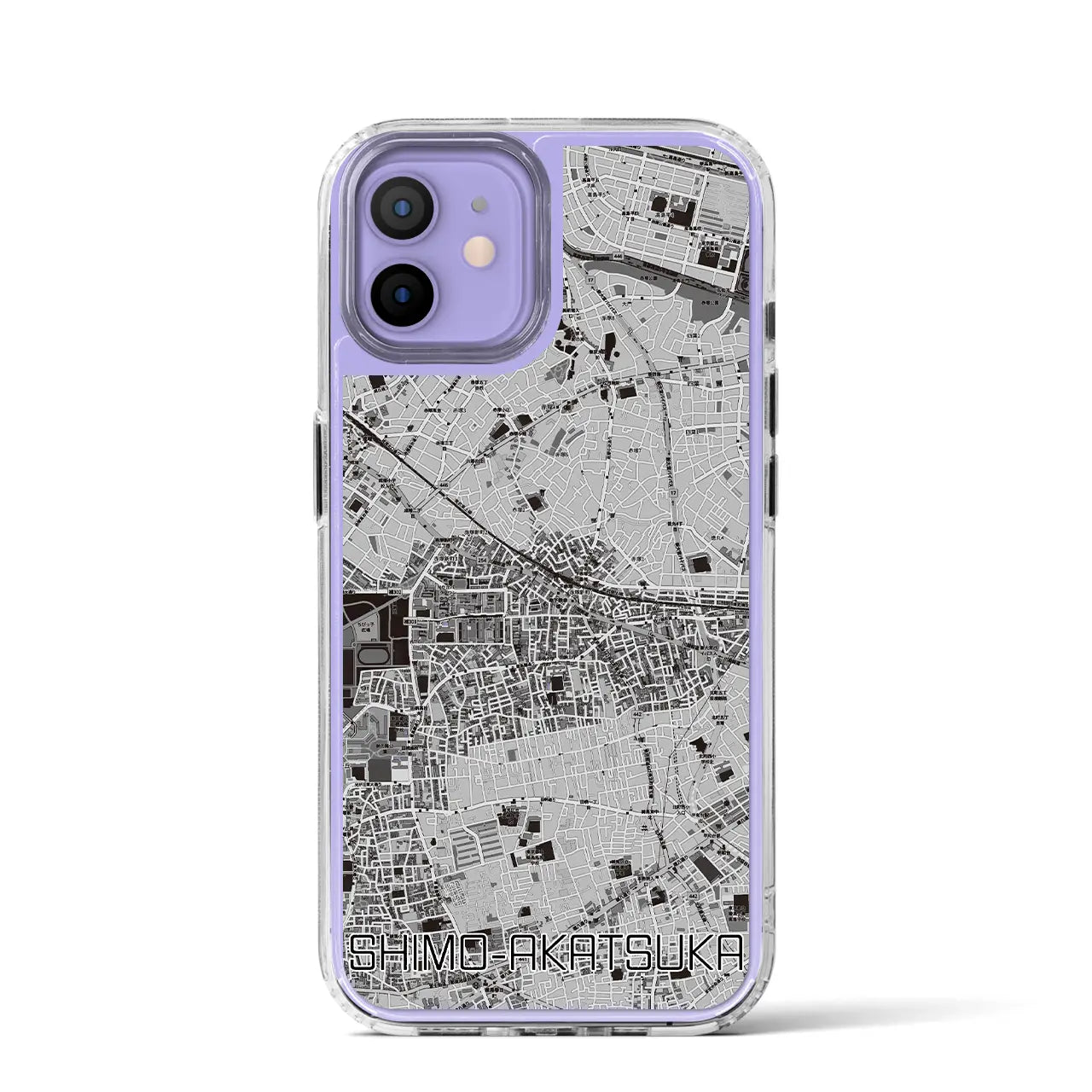 【下赤塚(東京都)】地図柄iPhoneケース(MagSafeタイプ)
