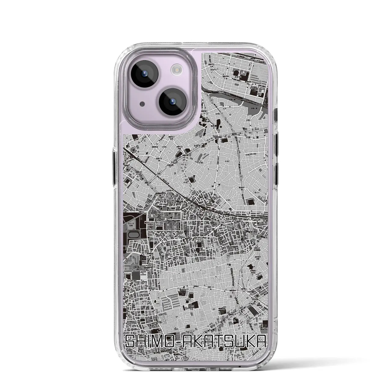 【下赤塚(東京都)】地図柄iPhoneケース(MagSafeタイプ)