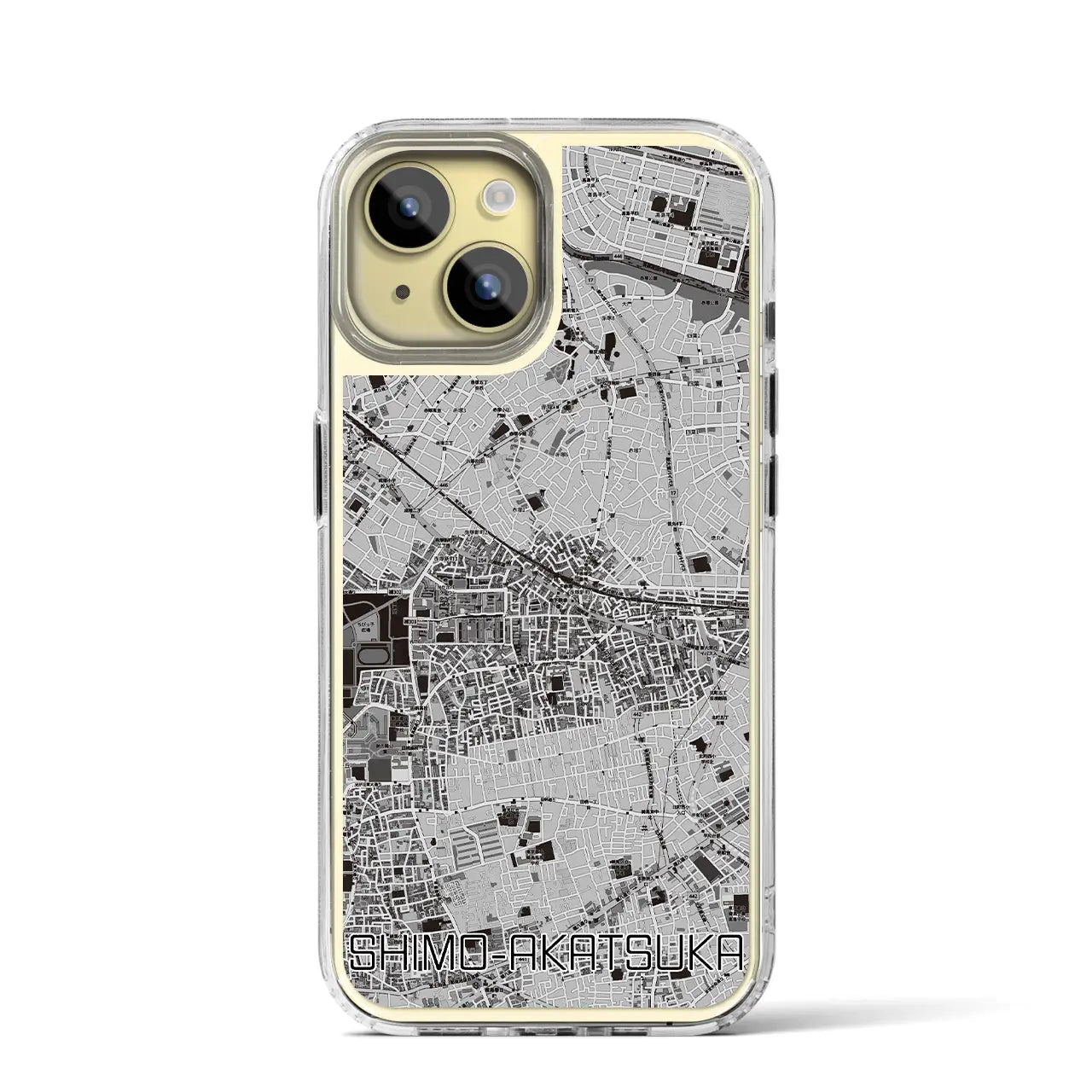 【下赤塚(東京都)】地図柄iPhoneケース(MagSafeタイプ)