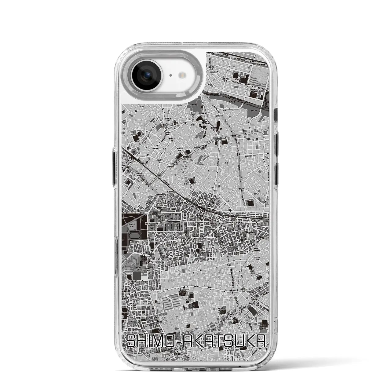 【下赤塚(東京都)】地図柄iPhoneケース(MagSafeタイプ)