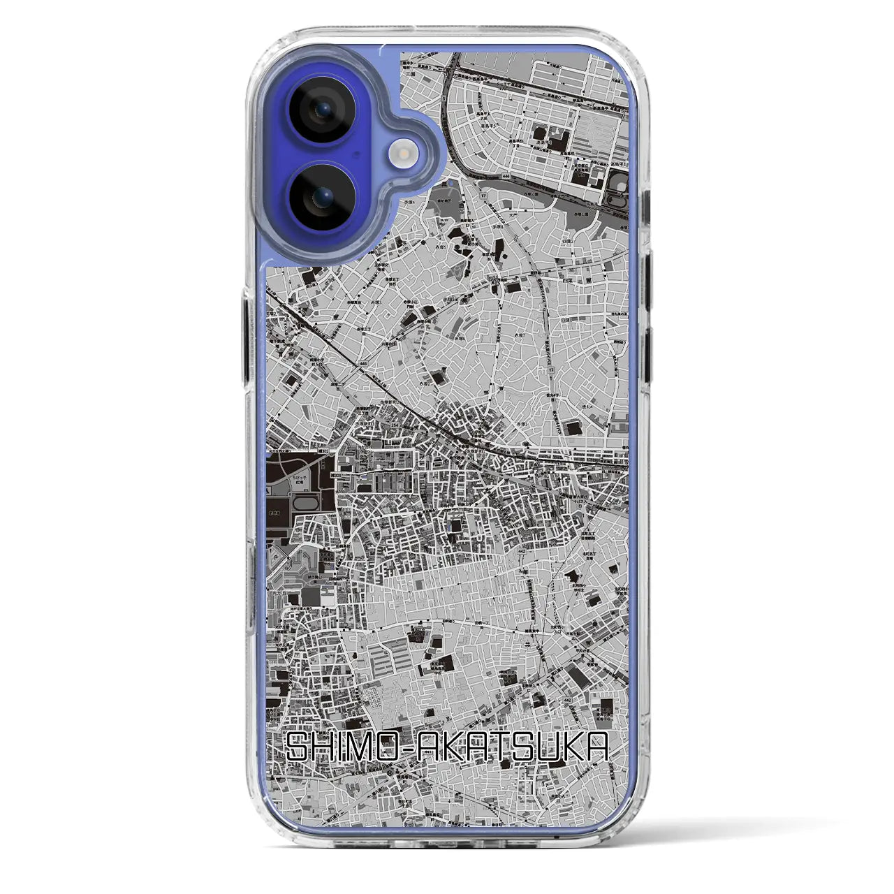 【下赤塚(東京都)】地図柄iPhoneケース(MagSafeタイプ)