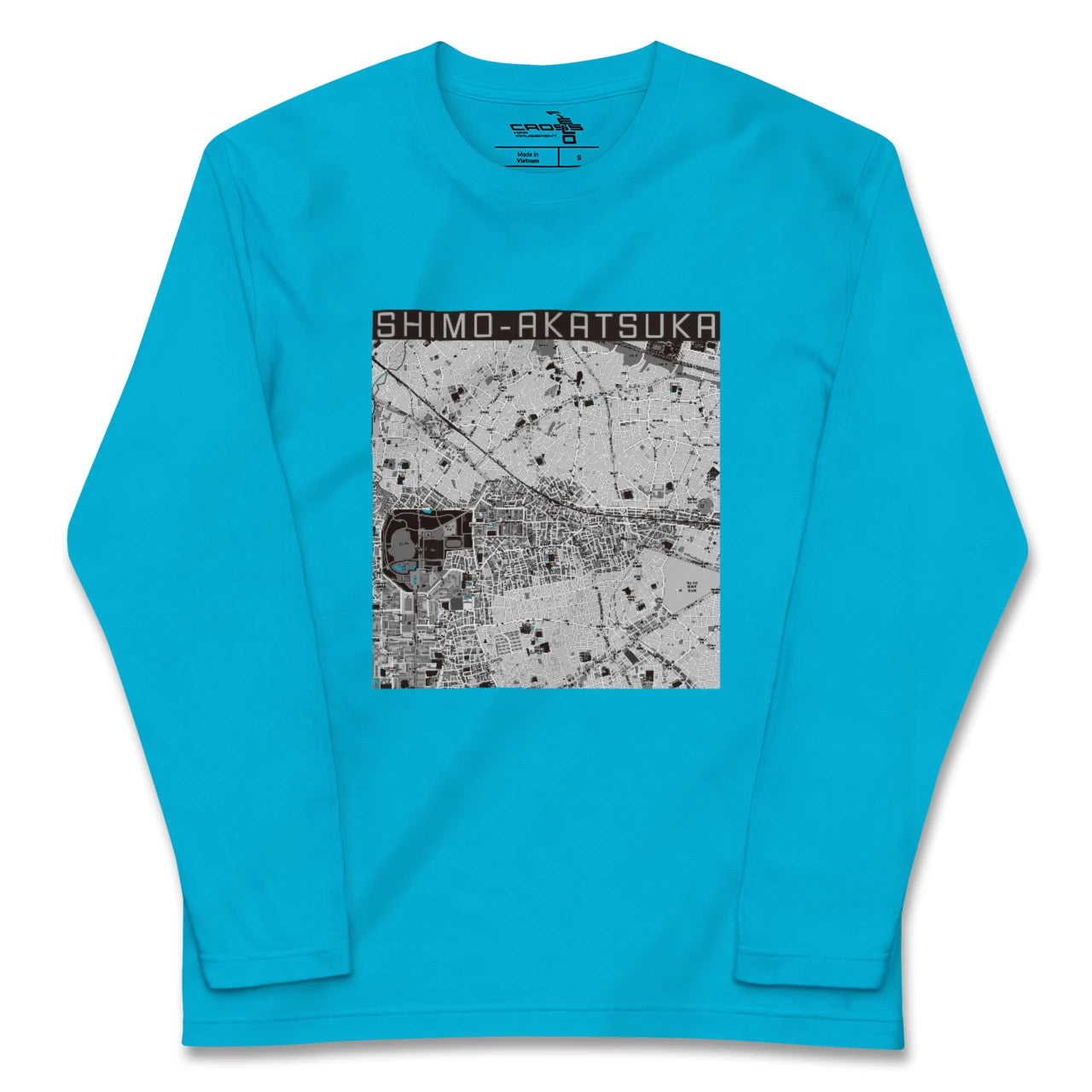 【下赤塚(東京都)】地図柄ロングスリーブTシャツ