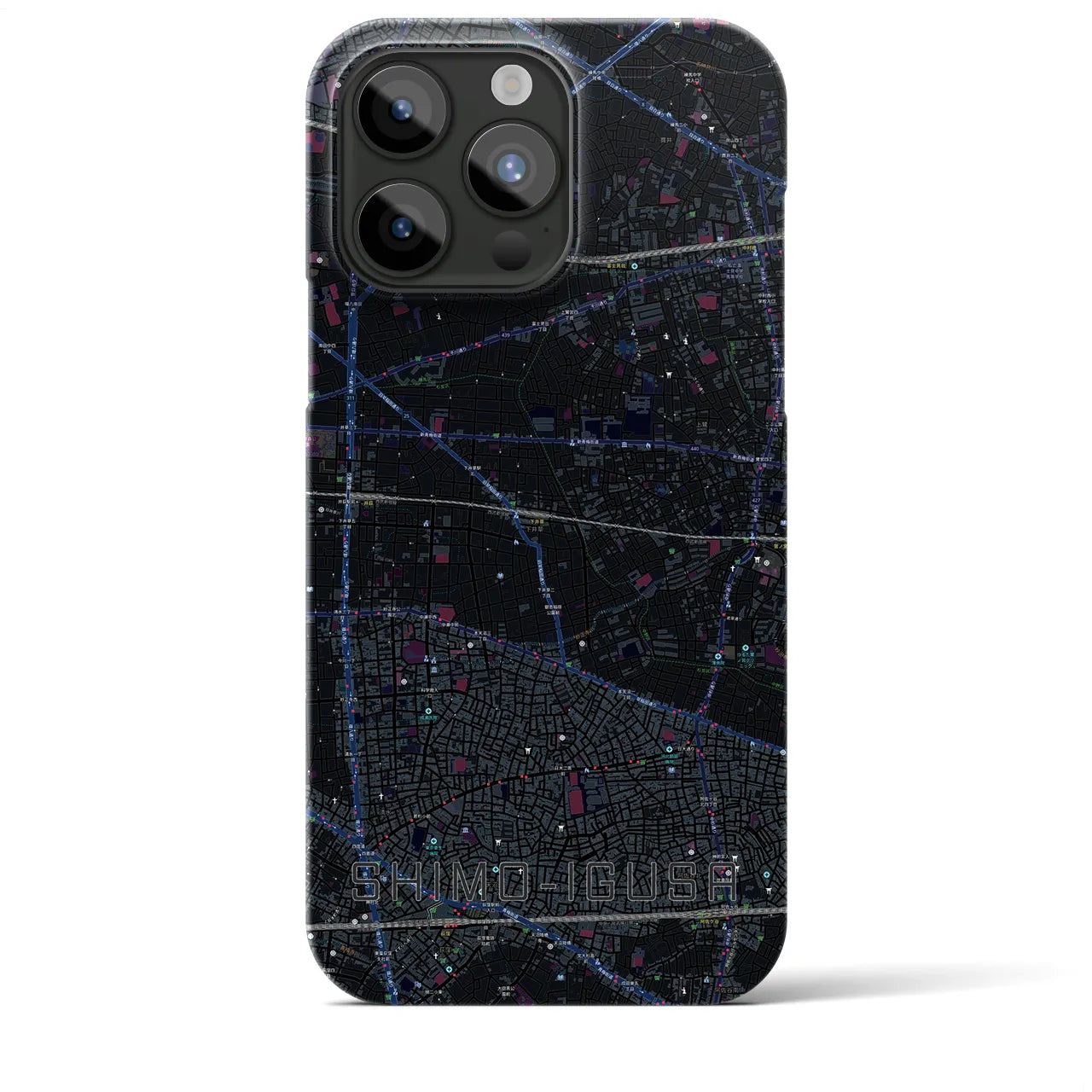 【下井草(東京都)】地図柄iPhoneケース(バックカバータイプ)