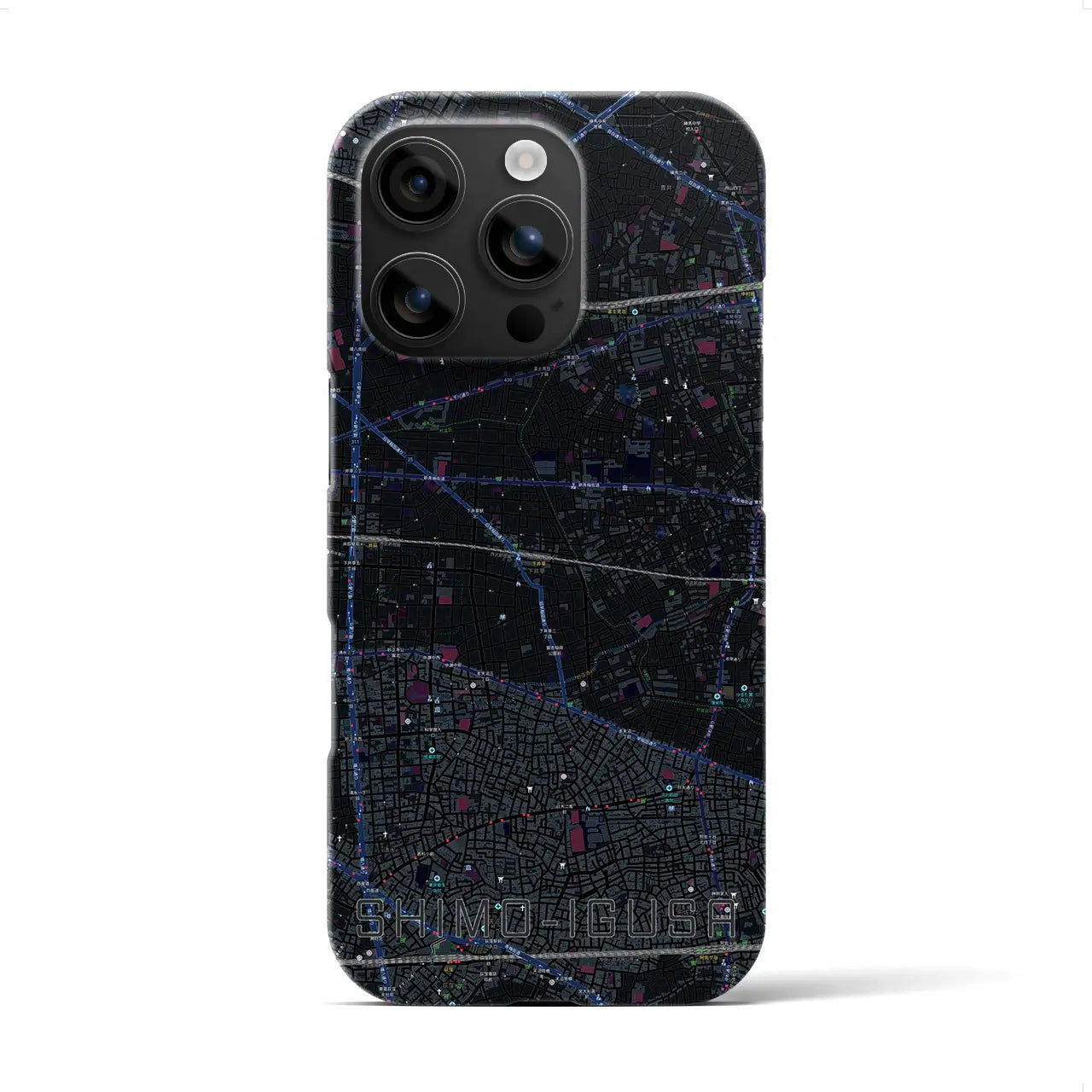 【下井草(東京都)】地図柄iPhoneケース(バックカバータイプ)