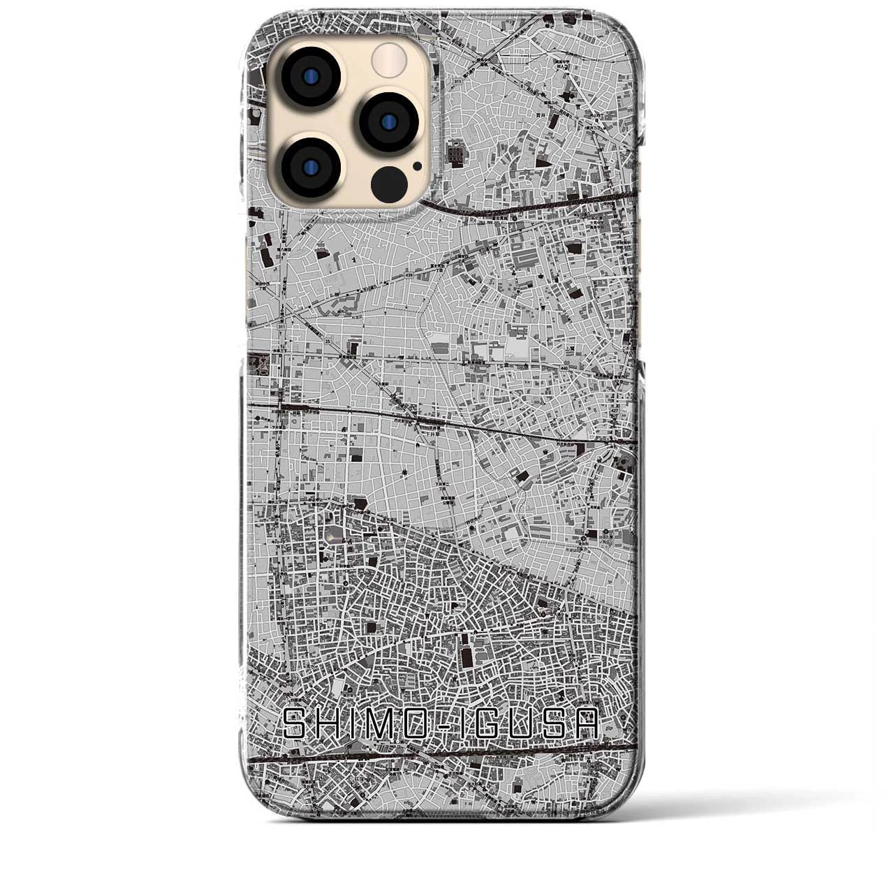 【下井草(東京都)】地図柄iPhoneケース(クリアタイプ)