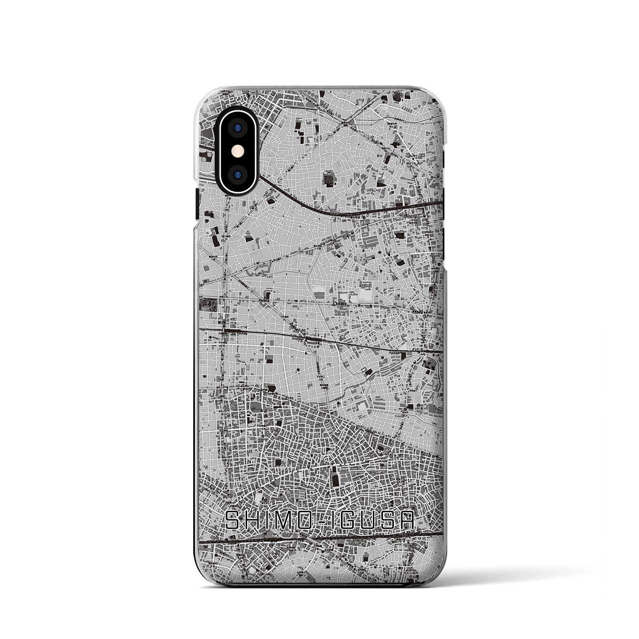 【下井草(東京都)】地図柄iPhoneケース(クリアタイプ)