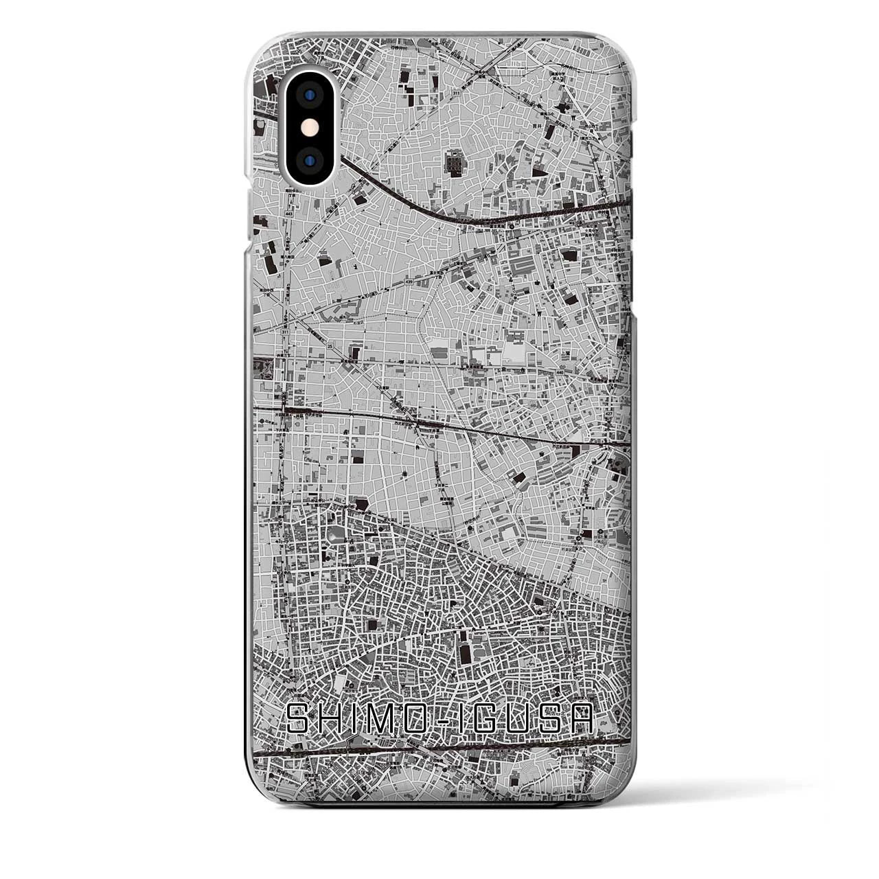 【下井草(東京都)】地図柄iPhoneケース(クリアタイプ)